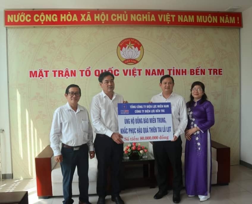 Tiền Giang, Bến Tre hỗ trợ miền Trung khắc phục hậu quả thiên tai